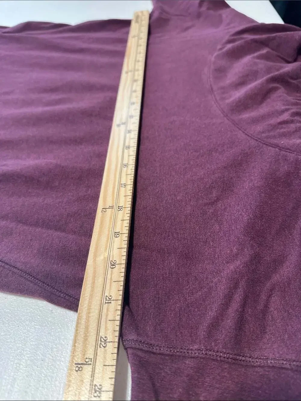 Lululemon Stress Less Hoodie - Size 6, Heather Bordeaux